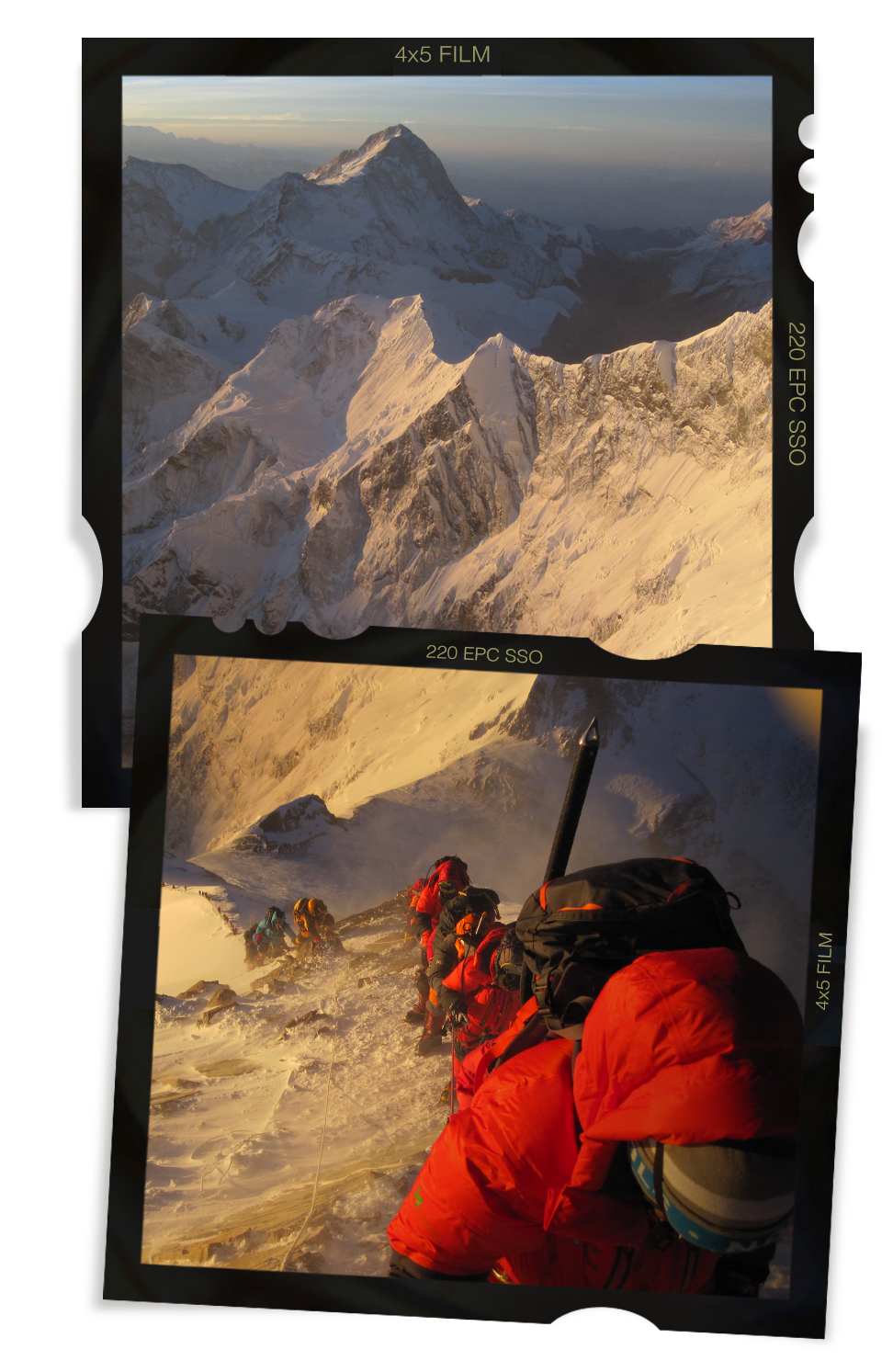 Masha Gordon climbing Mt. Everest.